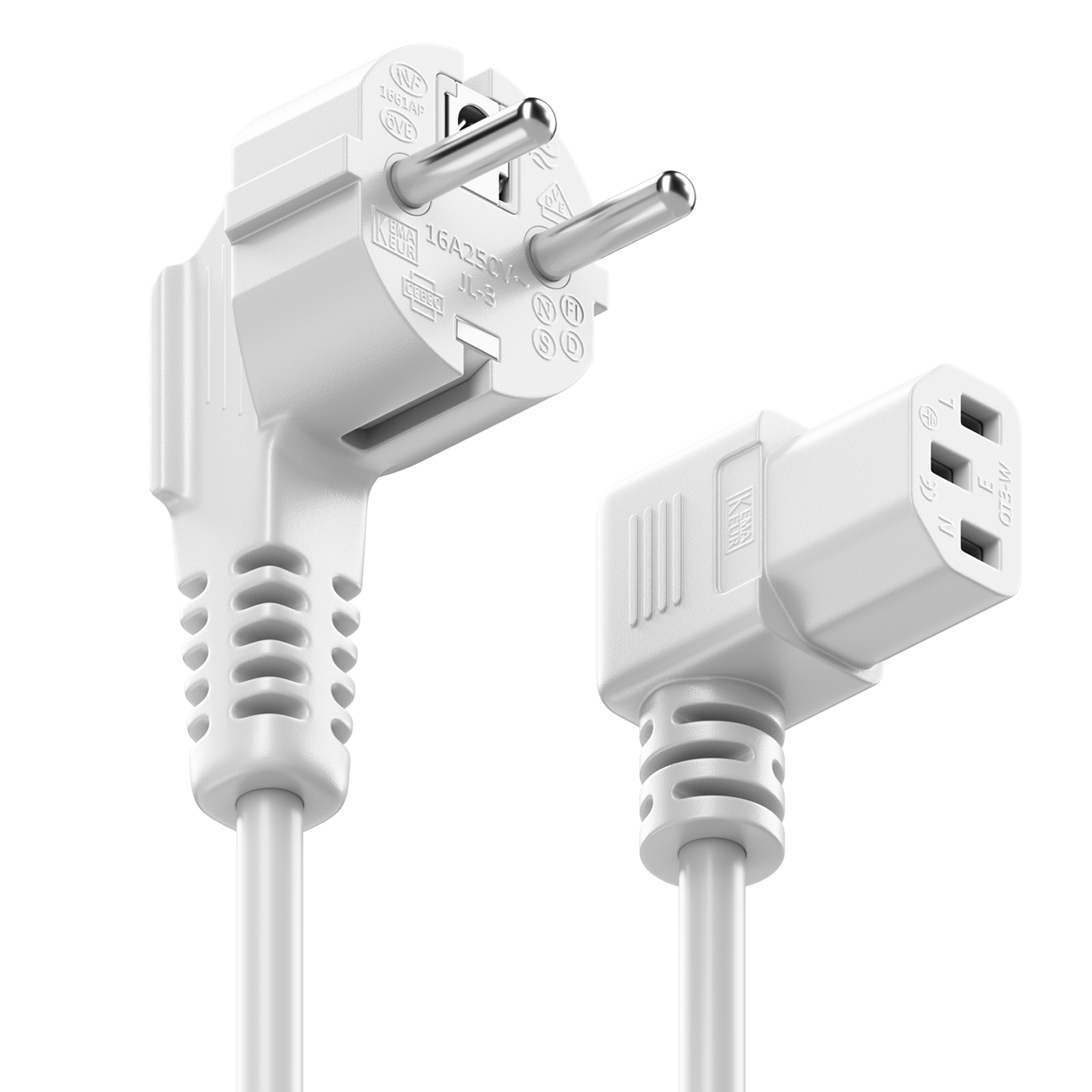 Stromkabel / Kaltgerätekabel / Power Cord - 10A, CEE 7/4 zu