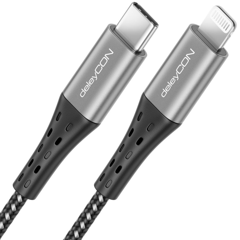 Deleycon Nylon Usb C Auf Lightning Ladekabel Datenkabel Ultra