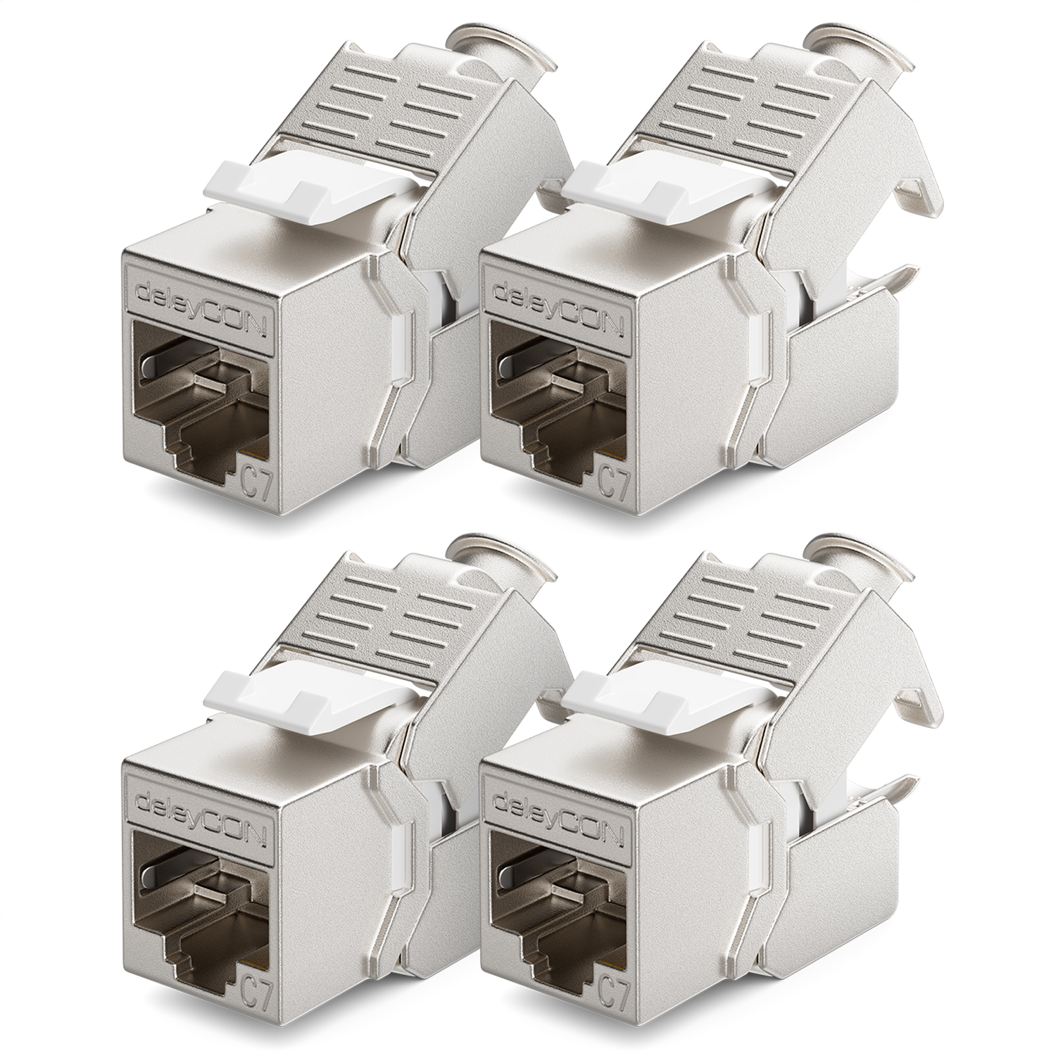 deleyCON CAT 7 Keystone Jack Modul Optimal für CAT7 CAT6 CAT6a ...