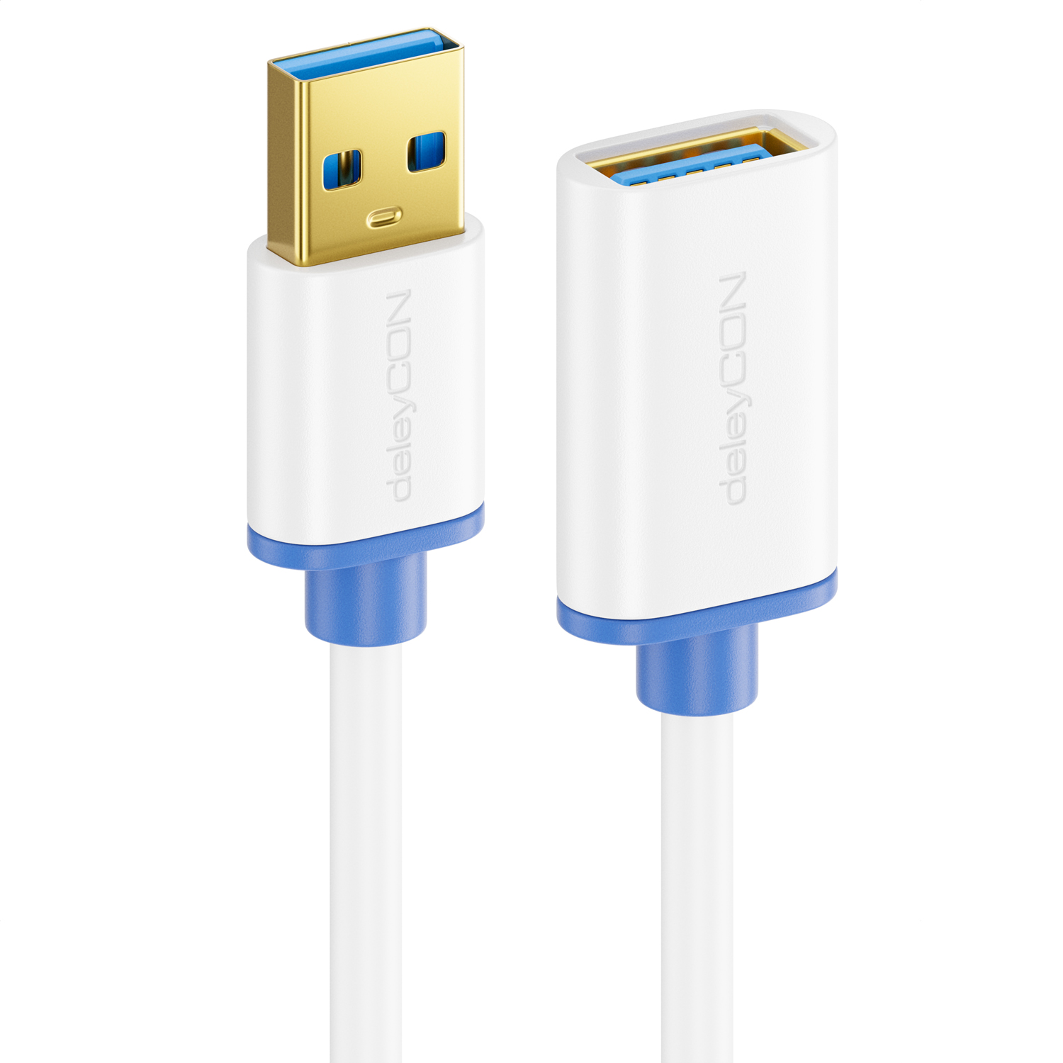 deleyCON 7,5m Aktive USB 3.0 Kabel Verlängerung mit 1 Verstärker Scanner  Drucker, USB Kabel, Kabel & Adapter