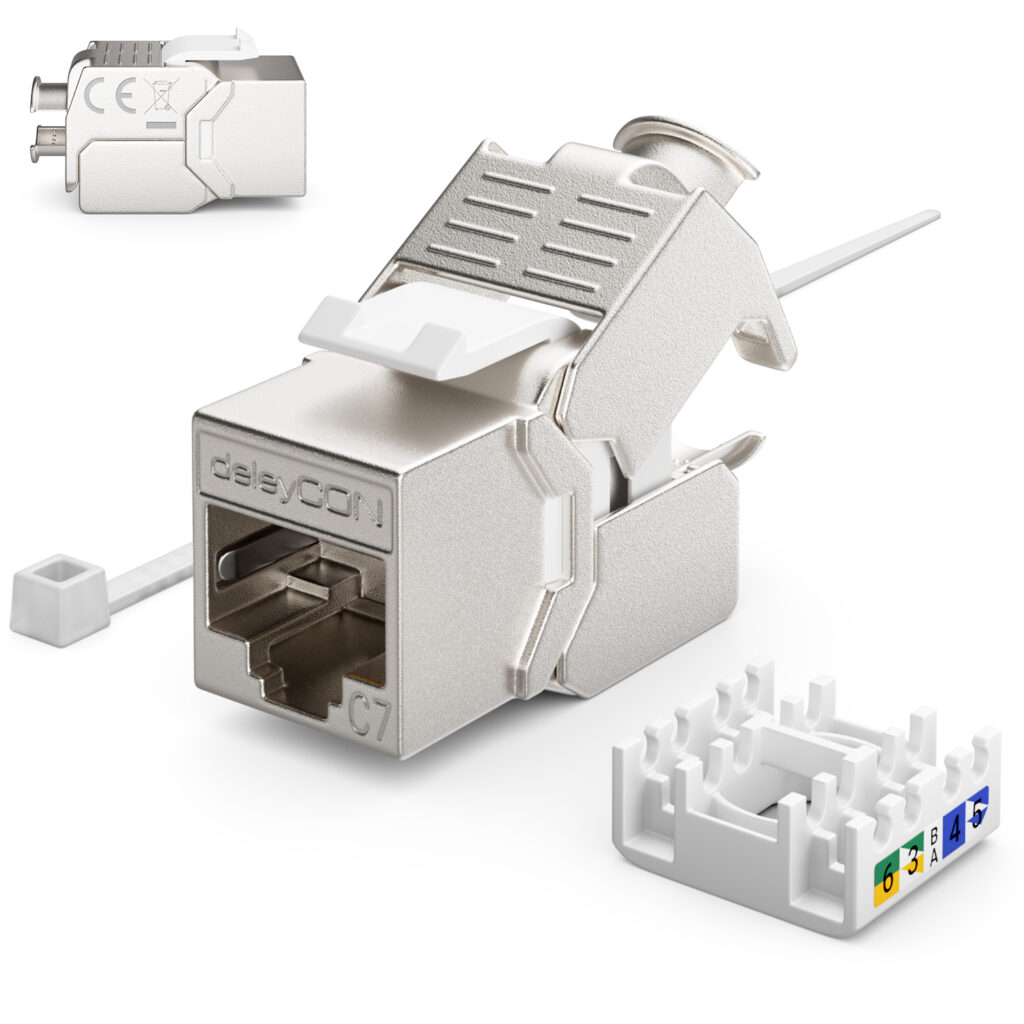 Deleycon Port Cat Patchpanel Set Patchfeld Verteilerfeld Modular